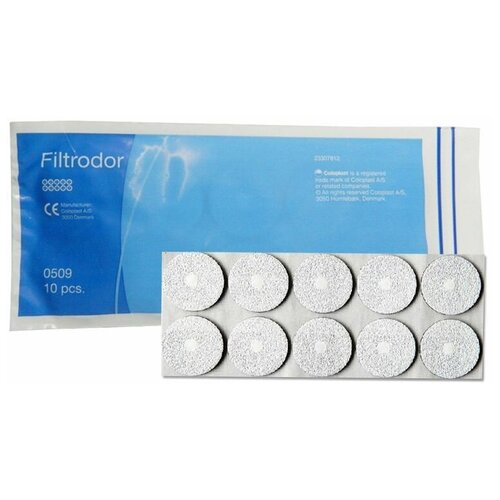 Фильтр Coloplast Filtrodor 0509, 10 шт., серый фото