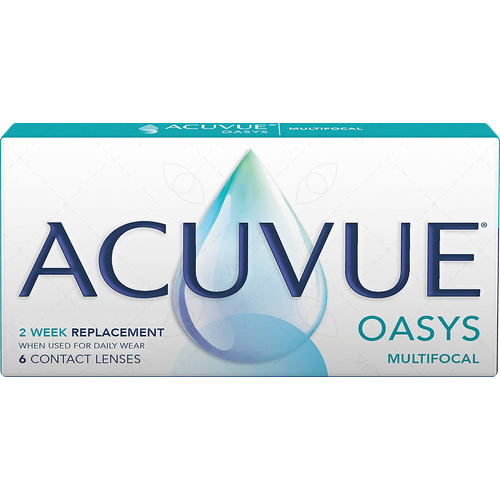 Контактные линзы ACUVUE Oasys Multifocal, 6 шт., R 8,4, D -8,75, ADD: низкая фото