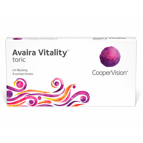 Контактные линзы CooperVision Avaira Vitality toric., R 8,5, D +3,25, CYL: -1,75, AХ: 10, бесцветный, 1 уп. фото