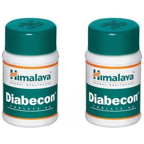 Таблетки Диабекон Хималая (Diabecon Himalaya), при диабете, лечит поджелудочную железу, контроль сахара и холестерина, 2х60 таб. фото