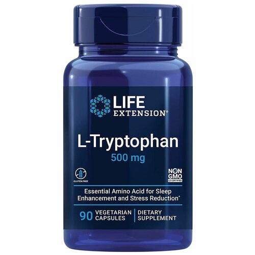 Life Extension L-Tryptophan (L-триптофан) 500 мг 90 капсул фото