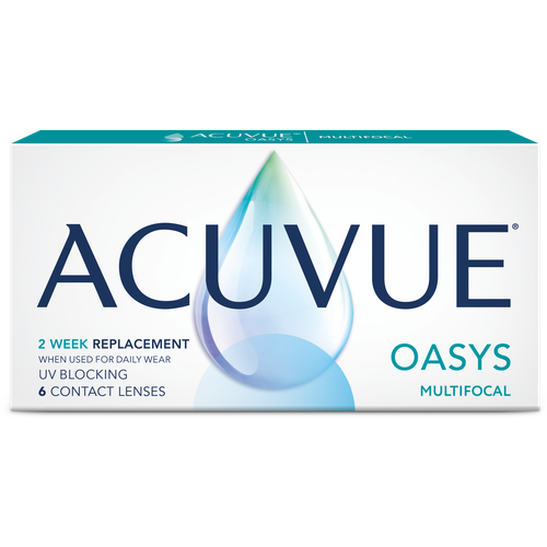 Контактные линзы ACUVUE Oasys Multifocal, 6 шт., R 8,4, D -4,5, ADD: низкая фото