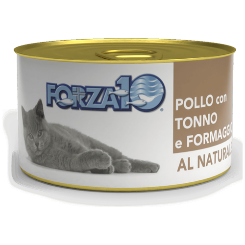 Влажный корм для кошек Forza10 Al Naturale Курица с тунцом и сыром 10 шт. х 75 г (кусочки в желе) фото