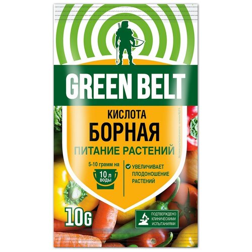 Удобрение Green Belt Кислота борная, 0.01 л, 10 г, 1 уп. фото