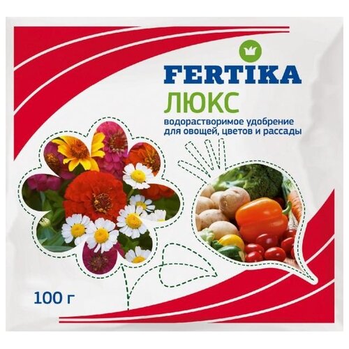 Удобрение FERTIKA Люкс, 100 г, 1 уп. фото