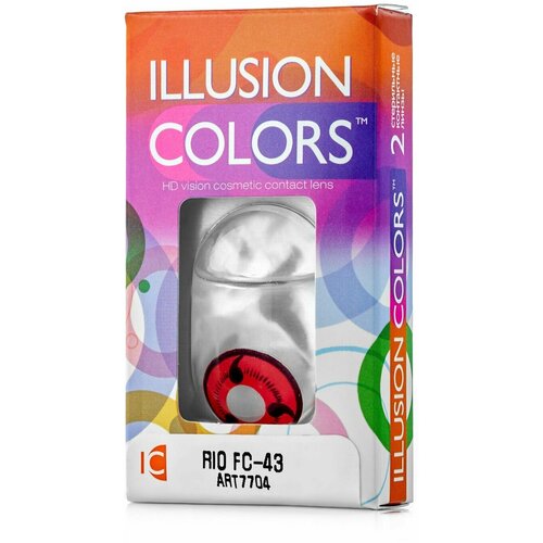 Контактные линзы ILLUSION Сolors Rio, 2 шт., R 8,6, D 0, FC-43 фото