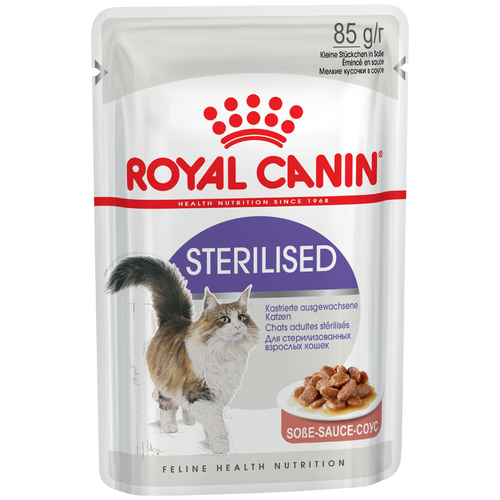 Влажный корм для стерилизованных кошек Royal Canin Sterilised (в соусе) 18 шт. х 85 г (кусочки в соусе) фото