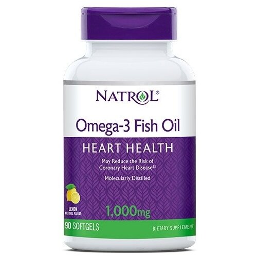 Omega-3 Fish Oil капс., 1000 мг, 170 г, 90 шт., лимон фото