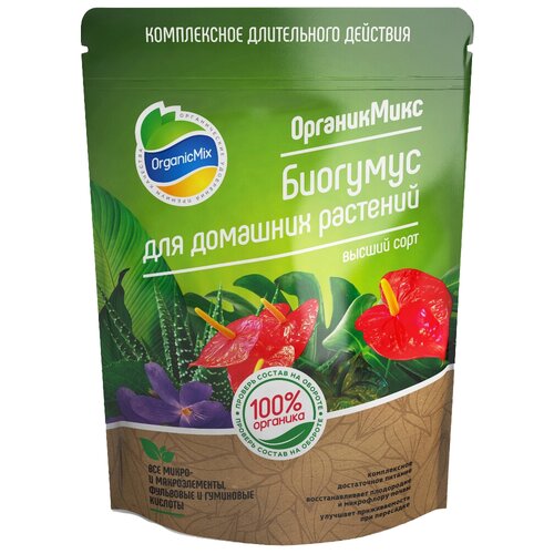 Удобрение Organic Mix Биогумус, 1.5 л, 985 г, 1 уп. фото