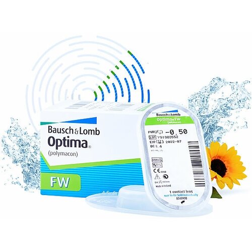 Контактные линзы Bausch & Lomb Optima FW, 4 шт., R 8,7, D -3,25 фото