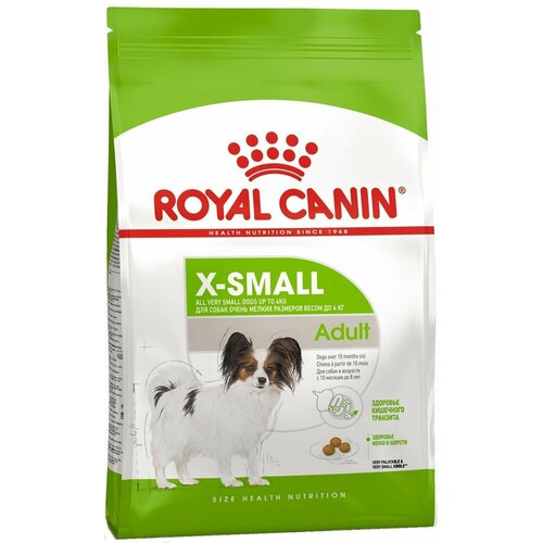 фотография ROYAL CANIN X-SMALL ADULT 500 г сухой корм для собак миниатюрных размеров от 10 месяцев до 8 лет 5 шт, купить за 4169р