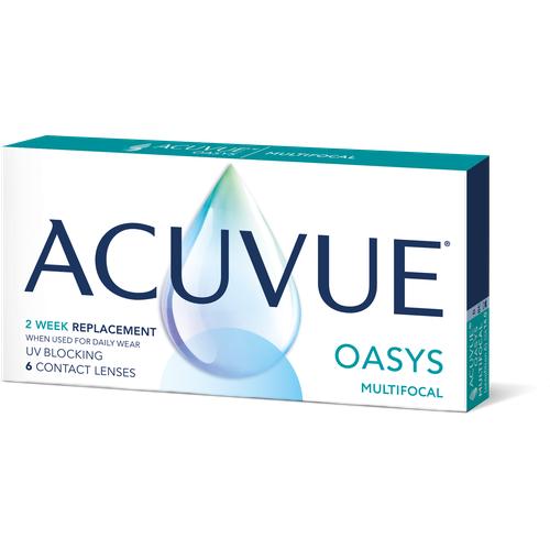 Контактные линзы ACUVUE Oasys Multifocal, 6 шт., R 8,4, D -7, ADD: низкая фото