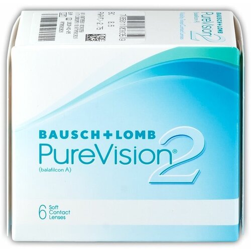 Контактные линзы Bausch & Lomb PureVision 2 HD., 6 шт., R 8,6, D -9,5 фото