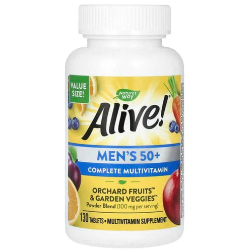 Nature's Way Alive! Men’s Energy Complete Multivitamin (мультивитамины для мужчин) 130 таблеток (Nature's Way) фото