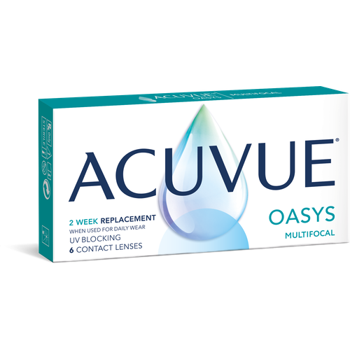 Контактные линзы ACUVUE Oasys Multifocal, 6 шт., R 8,4, D -4, ADD: высокая фото