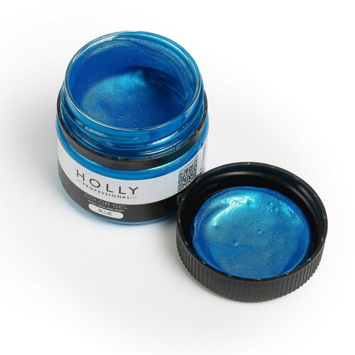 Holly Professional Грим на гелевой основе / краска для лица, волос и тела Color Gel Blue фото