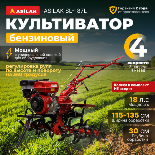 Культиватор бензиновый ASILAK SL-187L (AS1556-1) фото