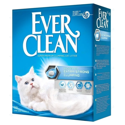 Комкующийся наполнитель Ever Clean Extra Strength Unscented, 10л, 1 шт. фото