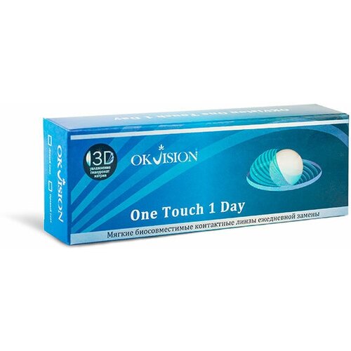 Контактные линзы OKVision One Touch 1 Day, 30 шт., R 8,6, D -9,5, 1 уп. фото