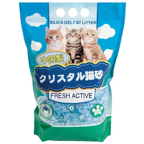 Наполнитель для кошачьего туалета HAKASE AREKKUSU силикагель 3,8 л FRESH ACTIVE фото