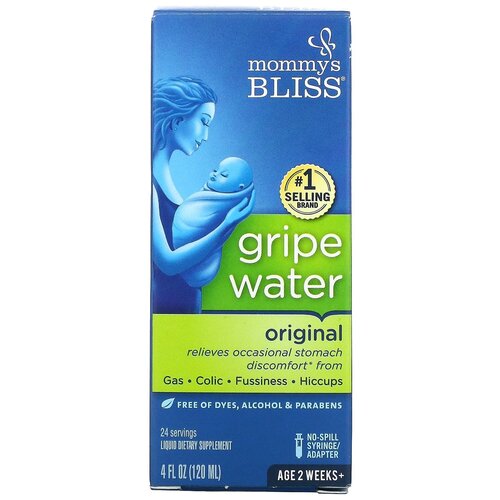 Раствор mommy's BLISS Gripe water, 210 г, 120 мл фото