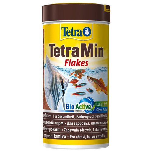 Сухой корм  для  рыб, ракообразных Tetra TetraMin flakes, 250 мл, 52 г фото