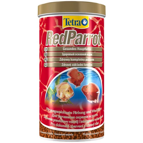 Сухой корм  для  рыб, ракообразных Tetra Red Parrot, 1 л, 399 г фото