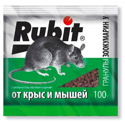 Средство Rubit Зоокумарин У гранулы 100 г сырный, пакет, 0.1 кг фото