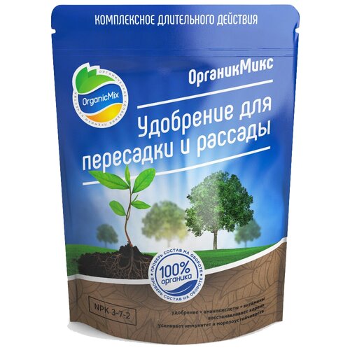 Удобрение Organic Mix для пересадки и рассады, 0.9 л, 850 г, 1 уп. фото