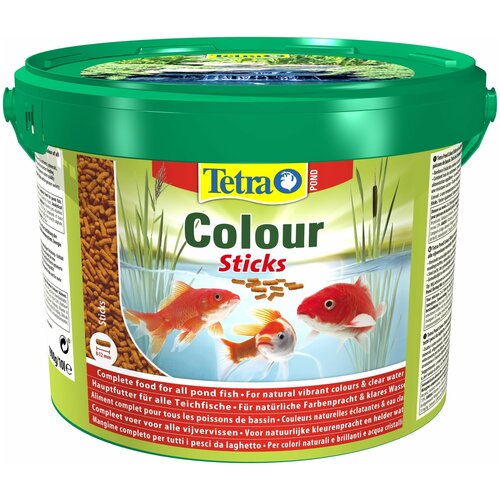 Сухой корм  для  рыб Tetra Pond Colour Sticks, 10 л, 1.9 кг фото