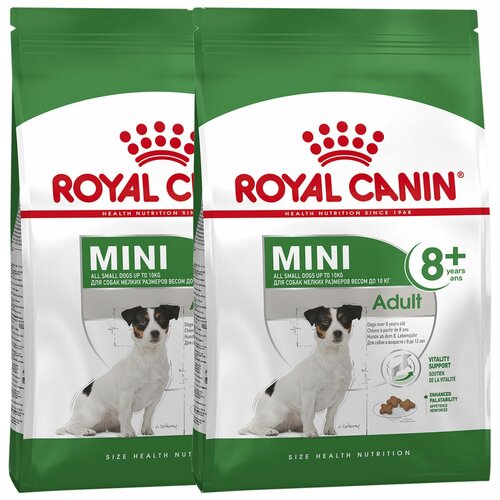 фотография ROYAL CANIN MINI ADULT 8+ для пожилых собак маленьких пород старше 8 лет (2 + 2 кг), купить за 3608р