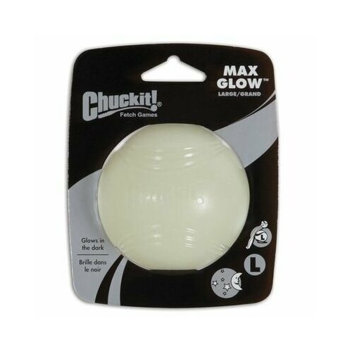 фотография Kitty City Светящийся мячик для собак ChuckIt! большой (CHUCKIT! MAX GLOW BALL LARGE) 32314 0,3 кг 60845 (1 шт), купить за 2103р