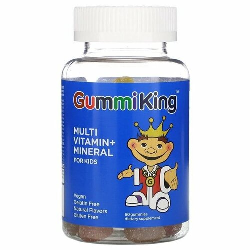 GummiKing Multi Vitamin + Mineral for Kids 60 жев. конфет (GummiKing) фото