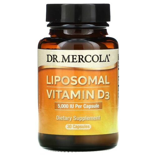 фотография Капсулы Dr. Mercola Liposomal Vitamin D3, 110 г, 5000 МЕ, 30 шт., купить за 2950р