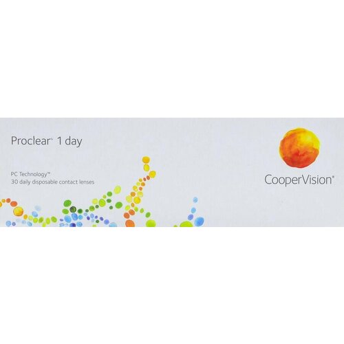 Контактные линзы CooperVision Proclear 1 Day, 30 шт., R 8,7, D +7, прозрачный, 1 уп. фото