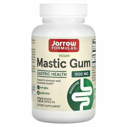 Jarrow Formulas Mastic Gum, Поддержка пищеварительной системы 120 капсул фото