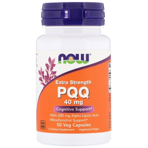 фотография Капсулы NOW PQQ Extra Strength, 50 г, 40 мг, 50 шт., купить за 4030р