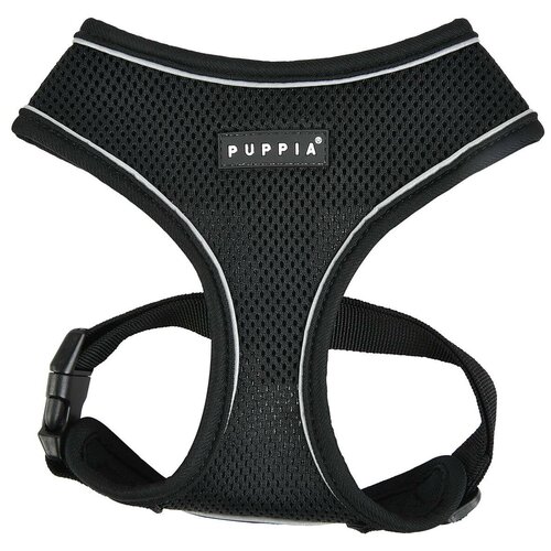 Шлейка Puppia Soft harness pro черный, L фото