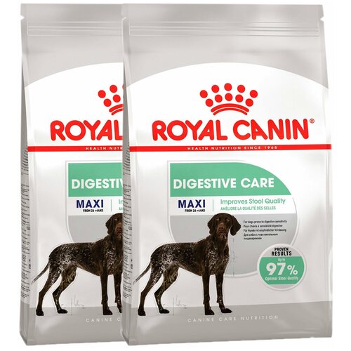 фотография Сухой корм ROYAL CANIN MAXI DIGESTIVE CARE для взрослых собак крупных пород для поддержания здоровья пищеварительной системы (3 + 3 кг), купить за 5584р