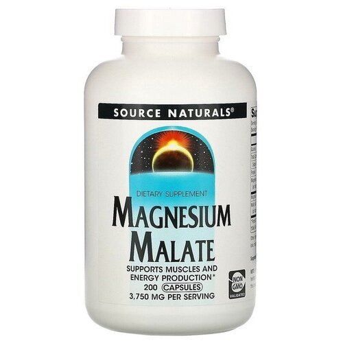 Source Naturals Magnesium Malate 200 капс (Source Naturals) фото