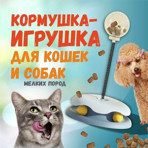 фотография Игрушка-кормушка неваляшка для кошек и собак мелких пород, купить за 520р