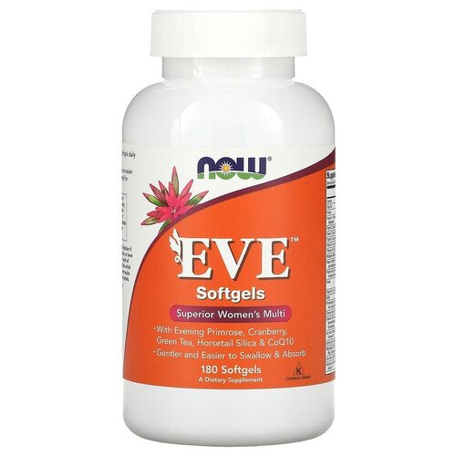 NOW Eve Superior Women's Multi Vitamin, 180 гел. капсул фото