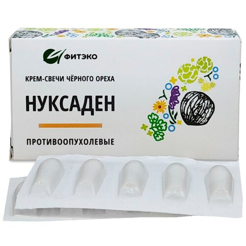 Крем-свечи ФИТЭКО Нуксаден Противоопухолевые, 30 г, 10 шт. фото