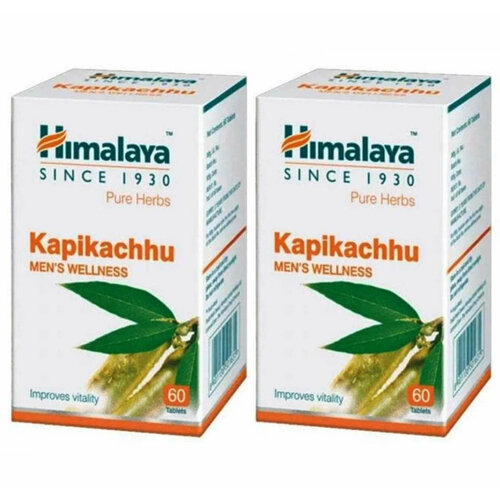 Таблетки Капикачху Хималая (Kapikachhu Himalaya), для репродуктивного здоровья мужчин, афродизиак, повышает тестостерон, 2х60 таб. фото