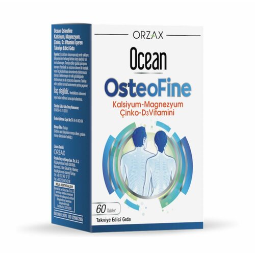 ORZAX OCEAN OSTEOFINE 60 TABLETS; Остеофайн (Кальций, Магний, Цинк, витамин D3) 60 таблеток фото