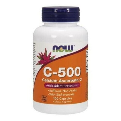 NOW C-500 Calcium Ascorbate 100 vcaps фото