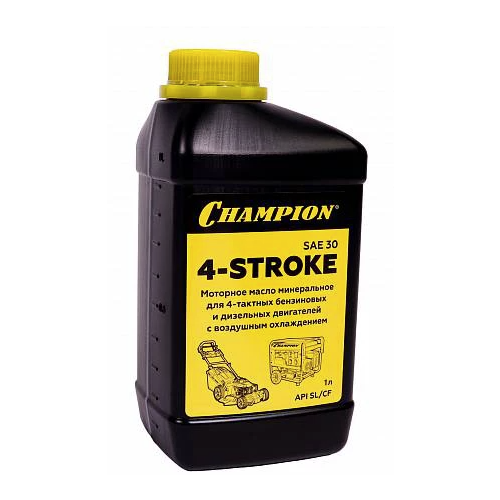 Масло для садовой техники CHAMPION 4-Stroke SAE 30, 1 л фото