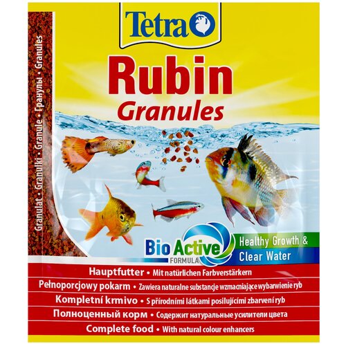 Сухой корм  для  рыб, ракообразных Tetra TetraRubin Granules, 15 г фото