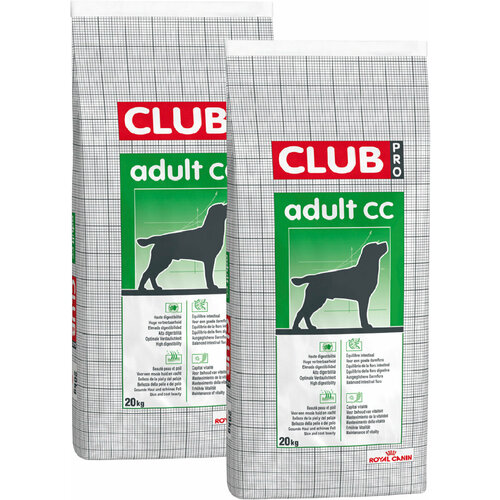 фотография ROYAL CANIN CLUB ADULT CC для взрослых собак всех пород 20 + 20 кг, купить за 17046р