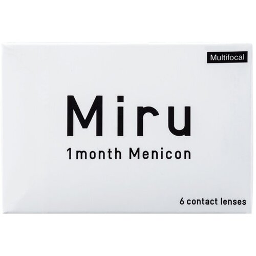 Контактные линзы Menicon Miru 1month Multifocal, 6 шт., R 8,6, D +2, ADD: низкая, прозрачный, 1 уп. фото